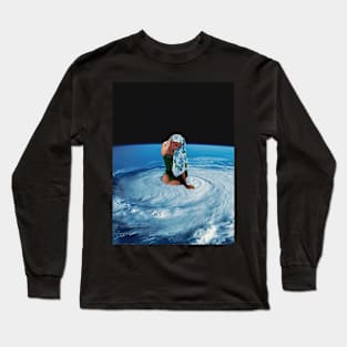 Bathing - Surreal/Collage Art Long Sleeve T-Shirt